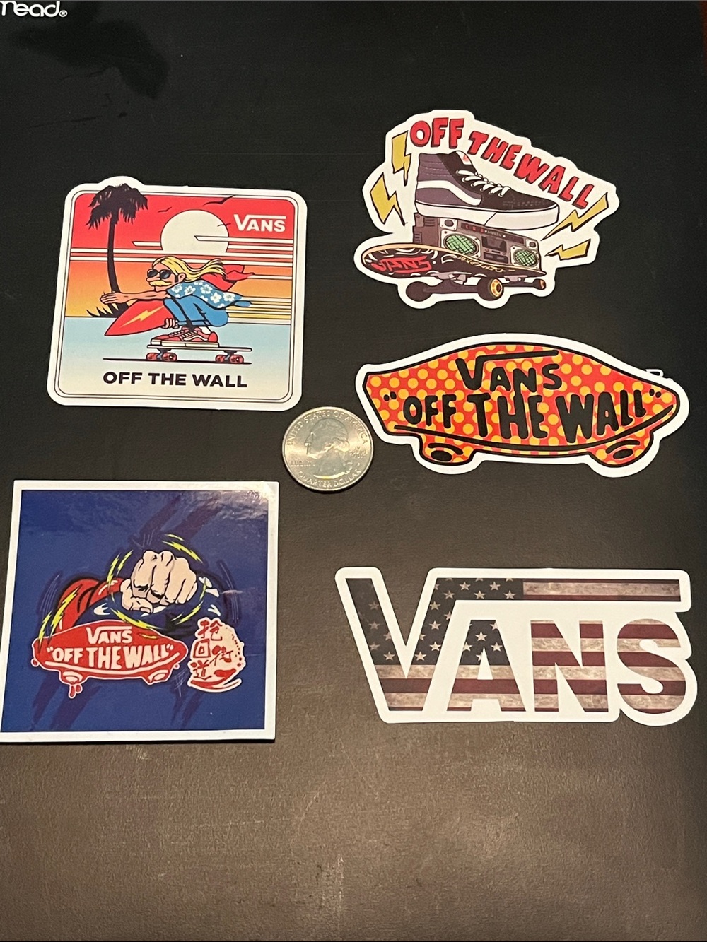 Vans Sticker Set - Red, Orange, Yellow, Blue, Black, White